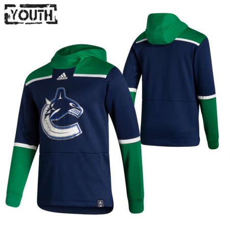 Kinder Vancouver Canucks Blank 2020-21 Reverse Retro Pullover Hooded Sweatshirt